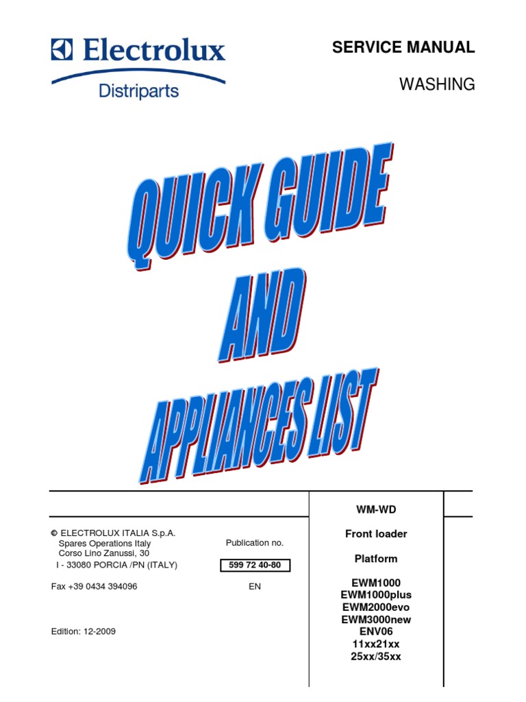electrolux ewf 1087 pdf repair manual