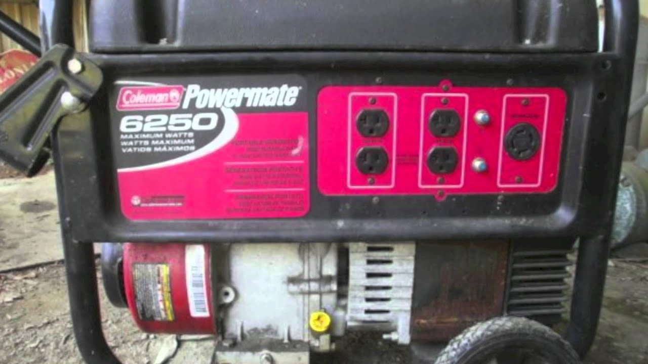 coleman powermate 6250 owners manual